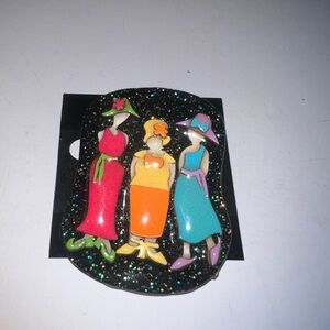 Design by Lucinda Colorful Ladies Brooch